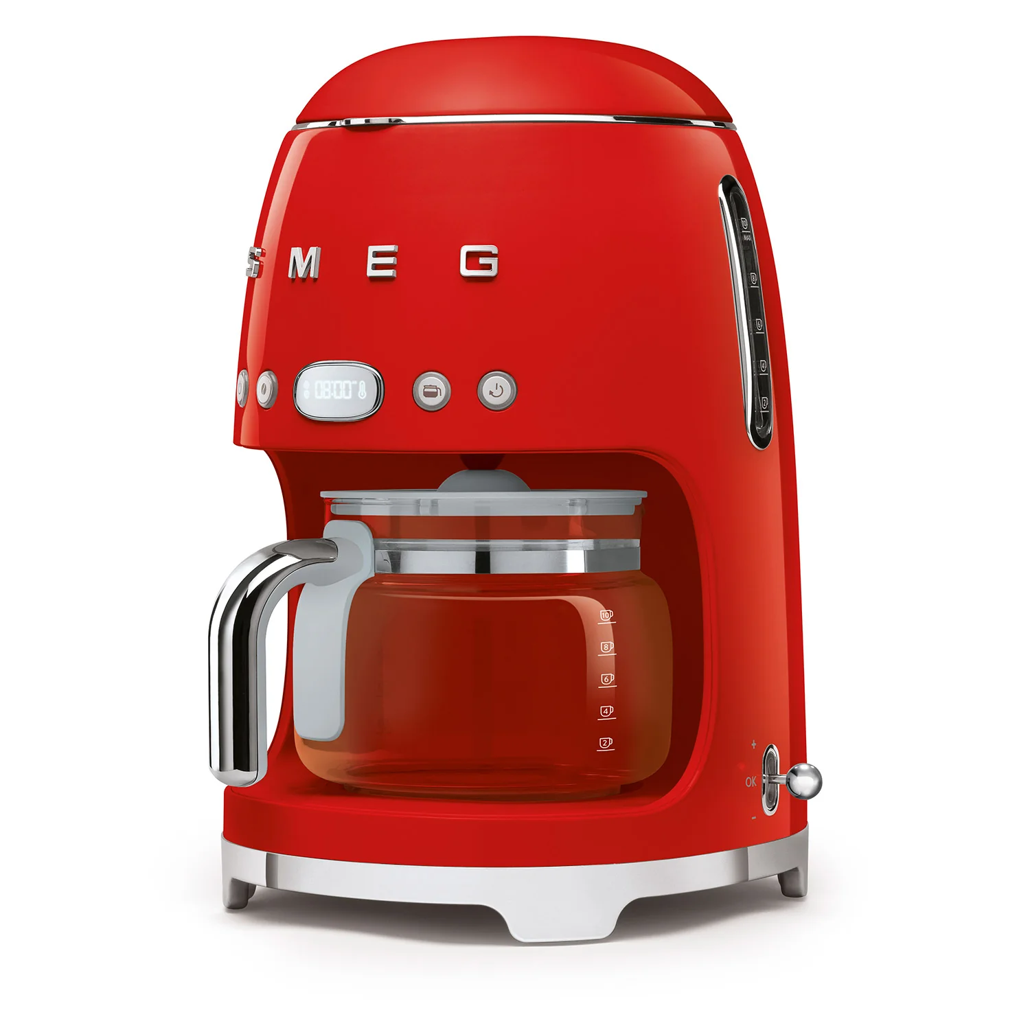 Smeg DCF02RDUK Drip Coffee Machine in Red - Image 2