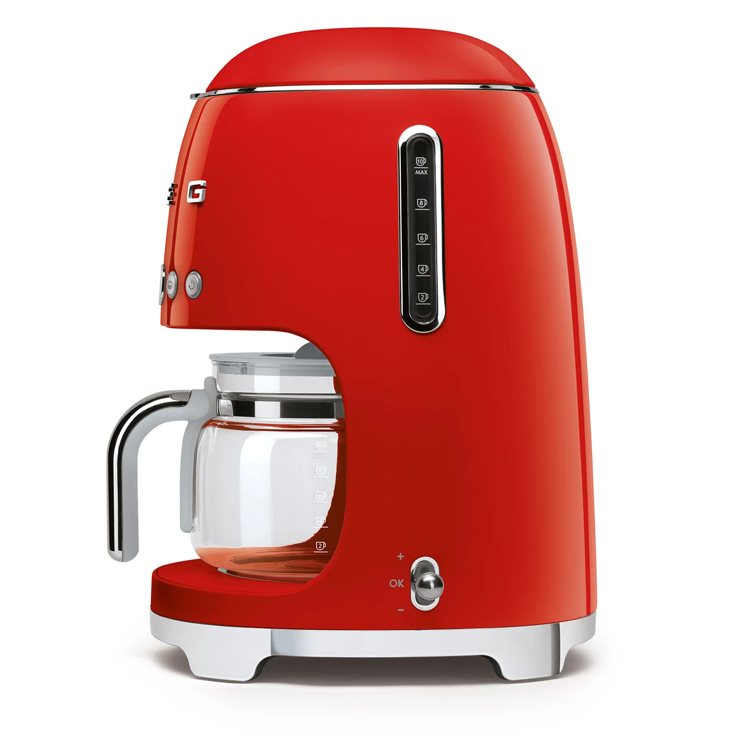 Smeg DCF02RDUK Drip Coffee Machine in Red - Image 3
