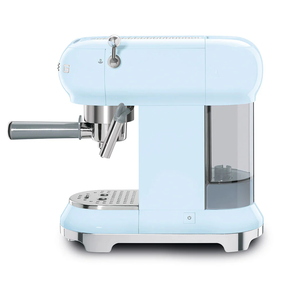 Smeg ECF01PBUK Espresso Machine in Pastel Blue - Image 3