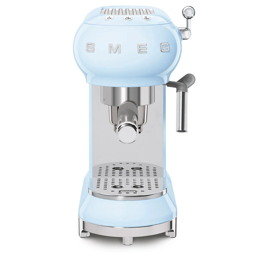 Smeg ECF01PBUK Espresso Machine in Pastel Blue - Image 4