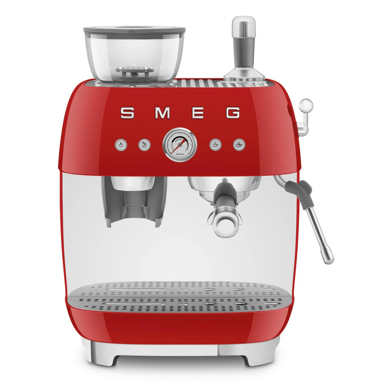 Smeg EGF03 Espresso Coffee Machine in Red