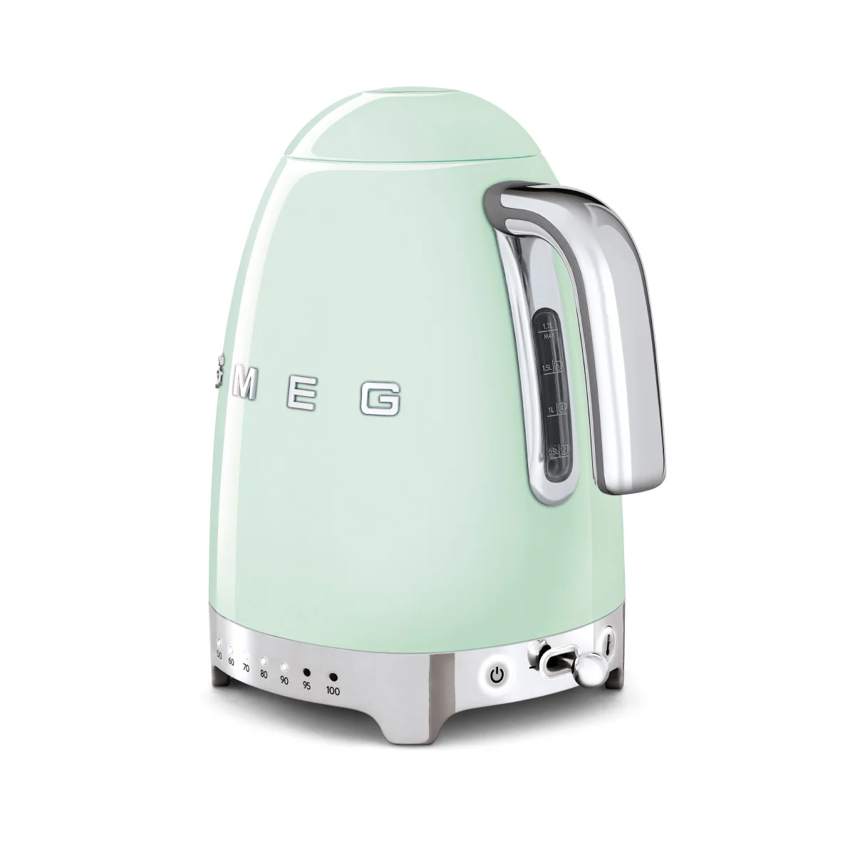 Smeg KLF04PGUK Retro Style 1.7L Jug Kettle in Pastel Green - Image 3