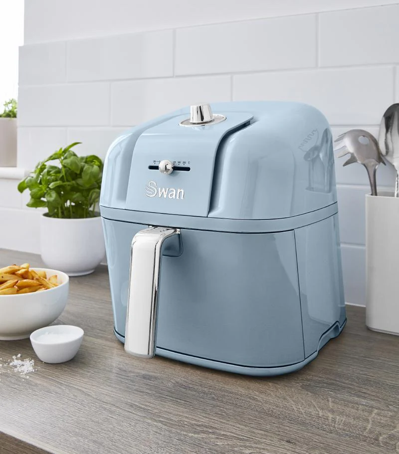 Swan Retro Manual Air Fryer in Blue - Image 6