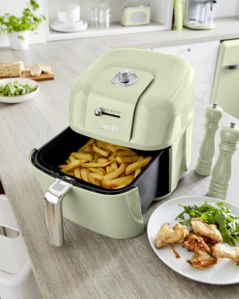 Swan Retro Manual Air Fryer in Green - Image 7