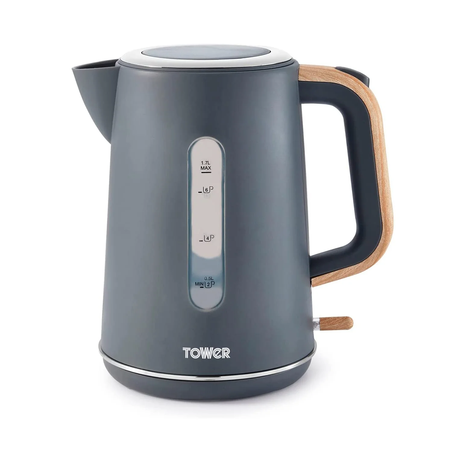 Tower Scandi 1.7L Rapid Boil Kettle in Grey