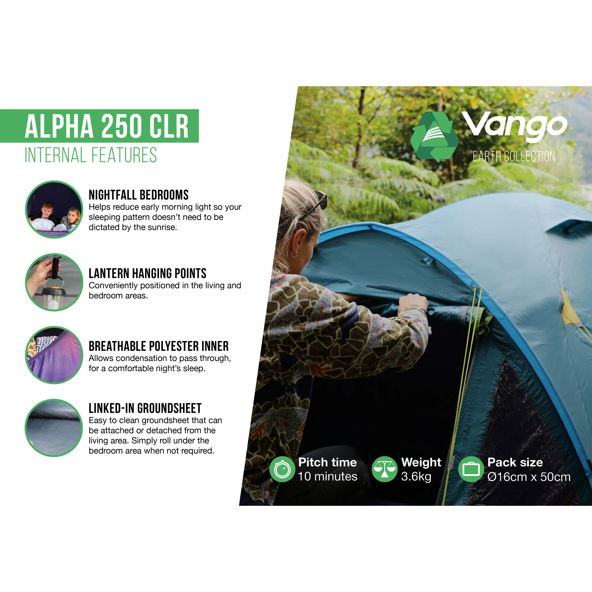 Vango Alpha 250 CLR 2-Person Tent - Image 7