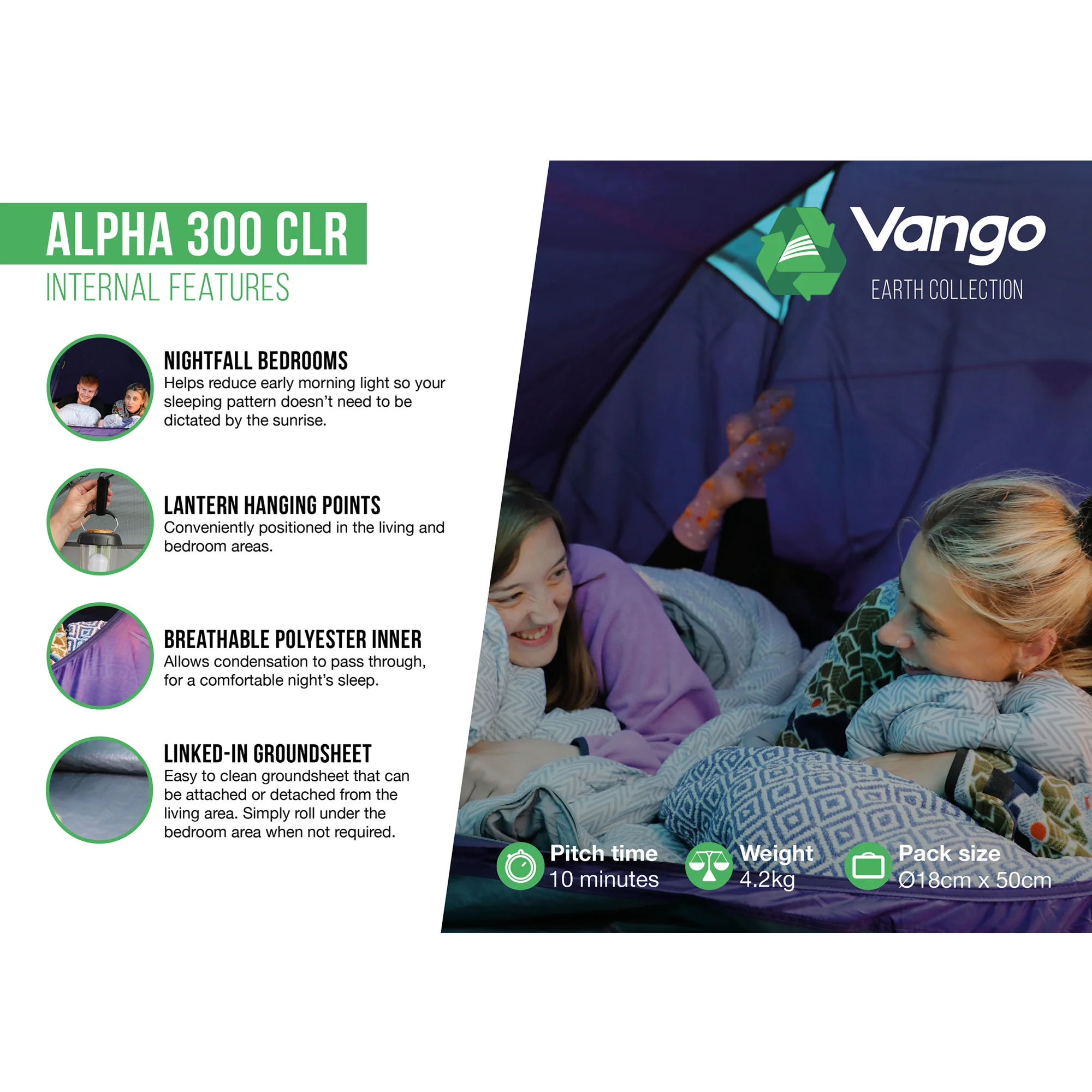 Vango Alpha 300 CLR 3-Person Tent - Image 7