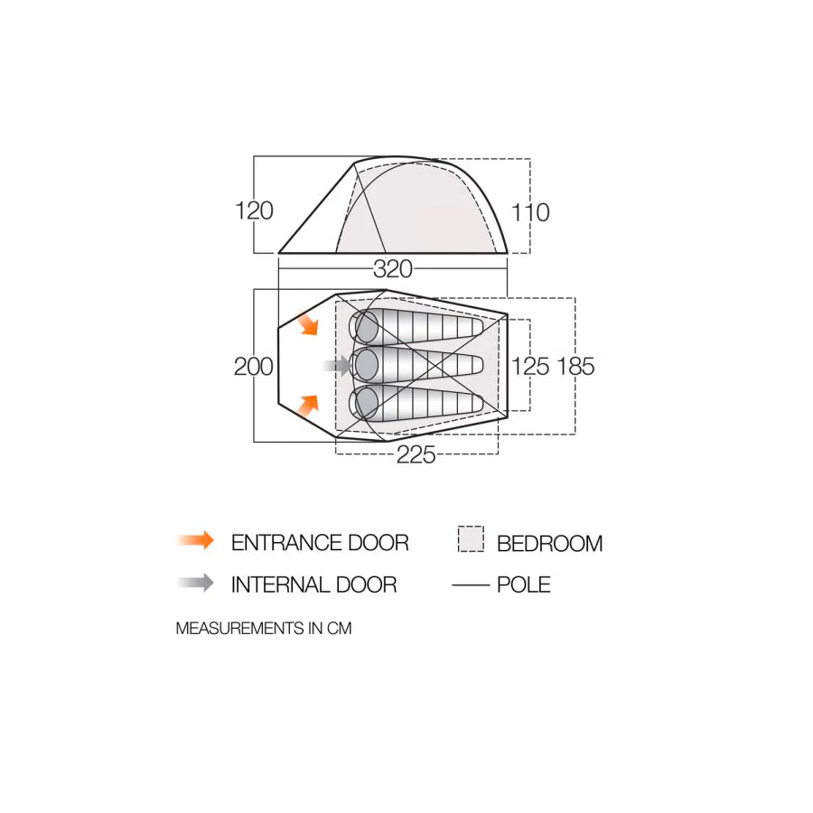 Vango Apex Geo 300 3-Person Tent - Image 2