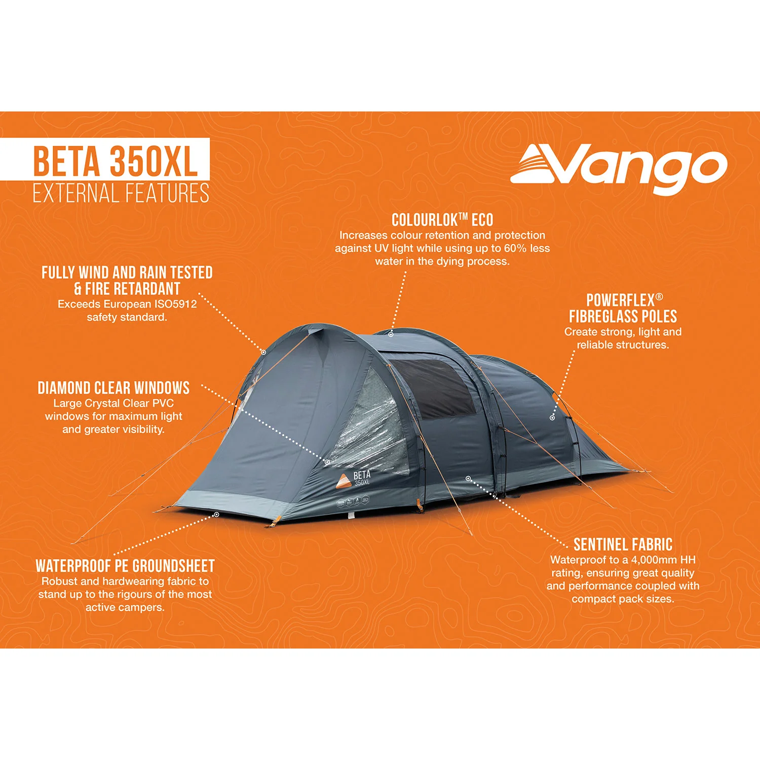 Vango Beta 350XL 3-Person Tent - Image 4