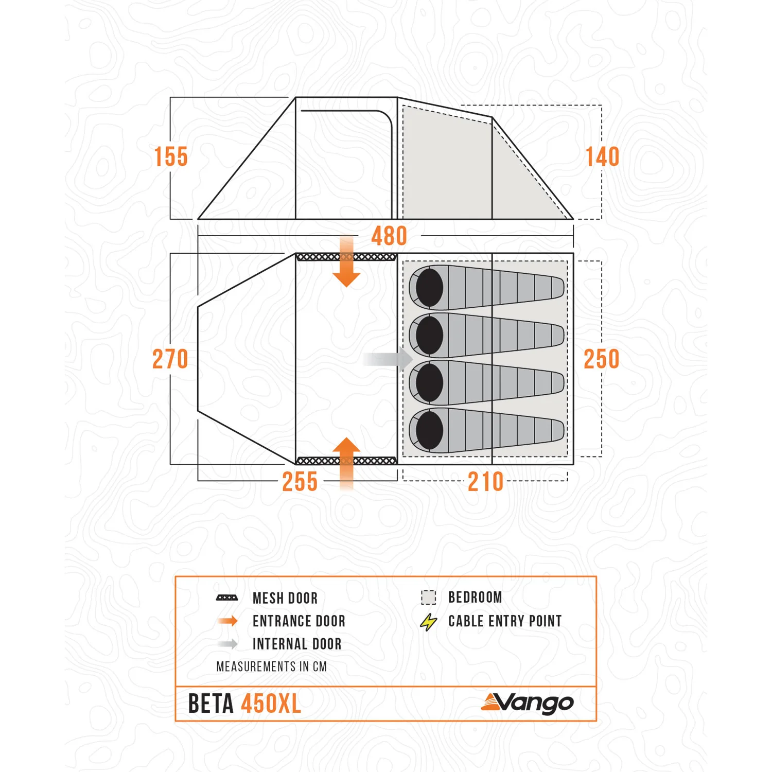 Vango Beta 450XL 4-Person Tent - Image 2