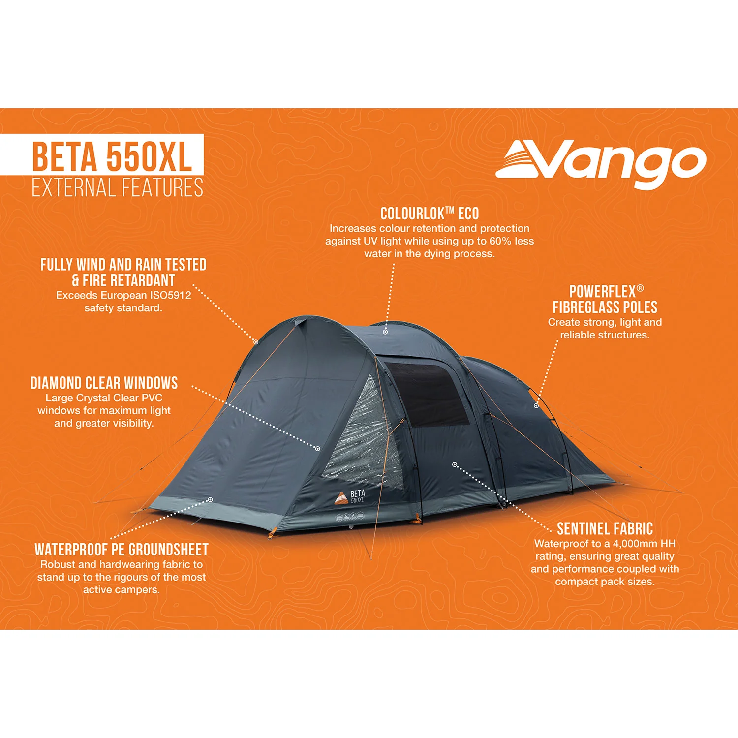 Vango Beta 550XL 5-Person Tent - Image 4