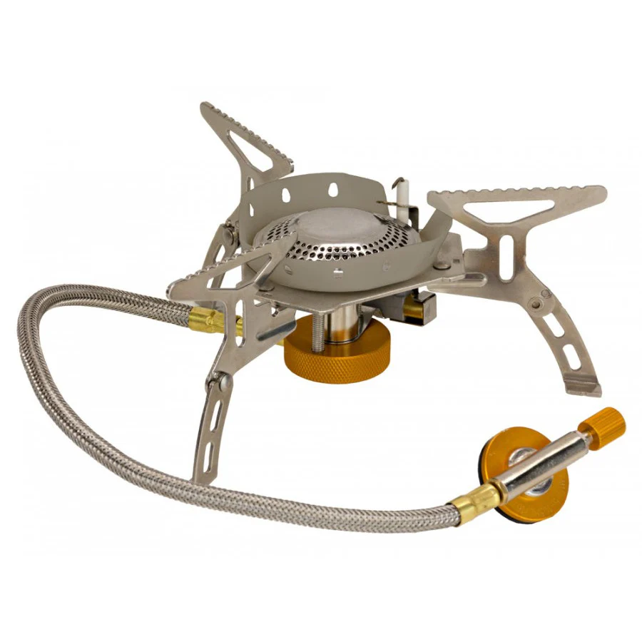 Vango Folding Stove with Windshield and Piezo - Silver