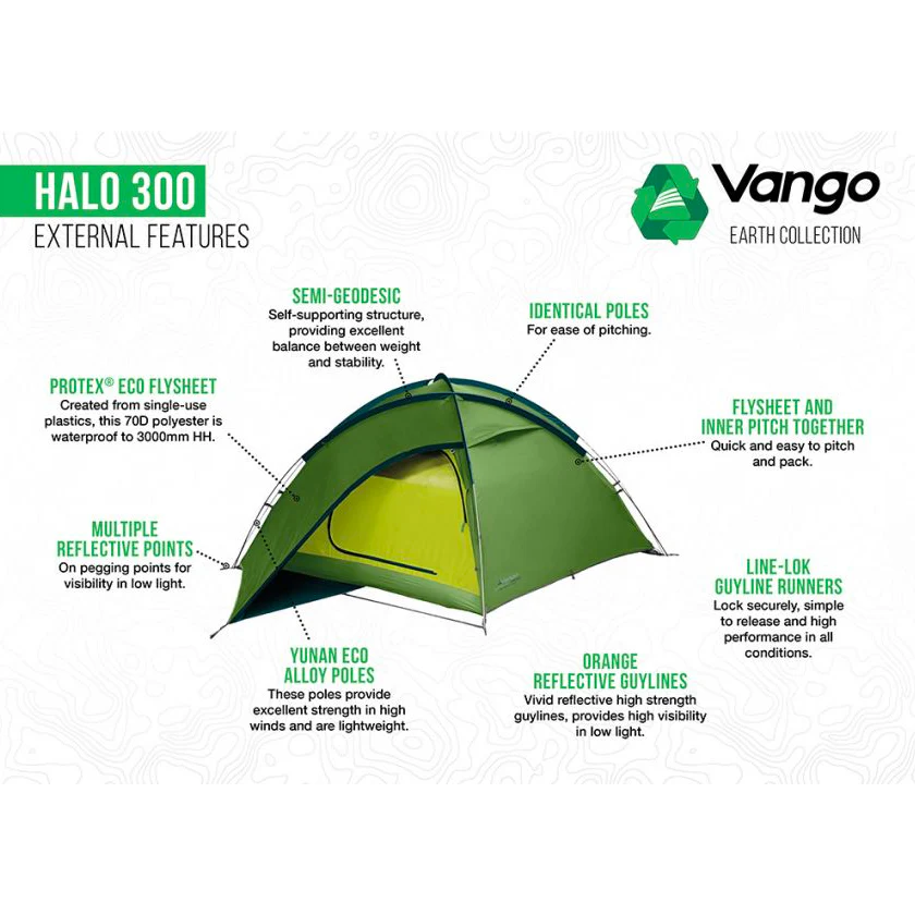 Vango Halo 300 3-Person Tent - Image 5