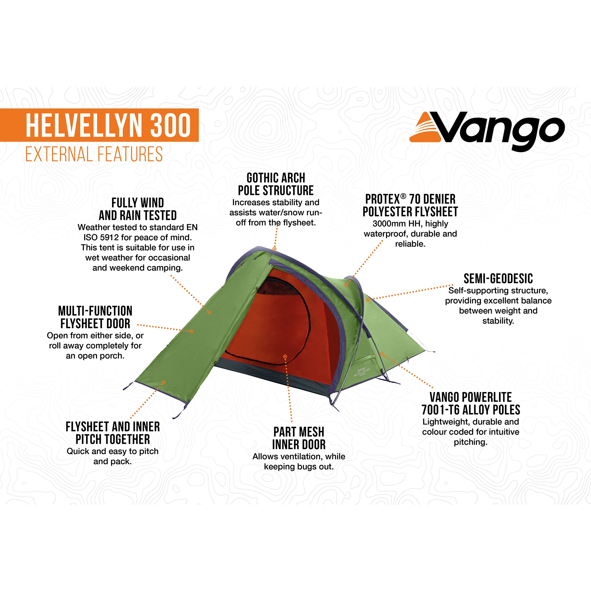 Vango Helvellyn 300 3-Person Tent - Image 4