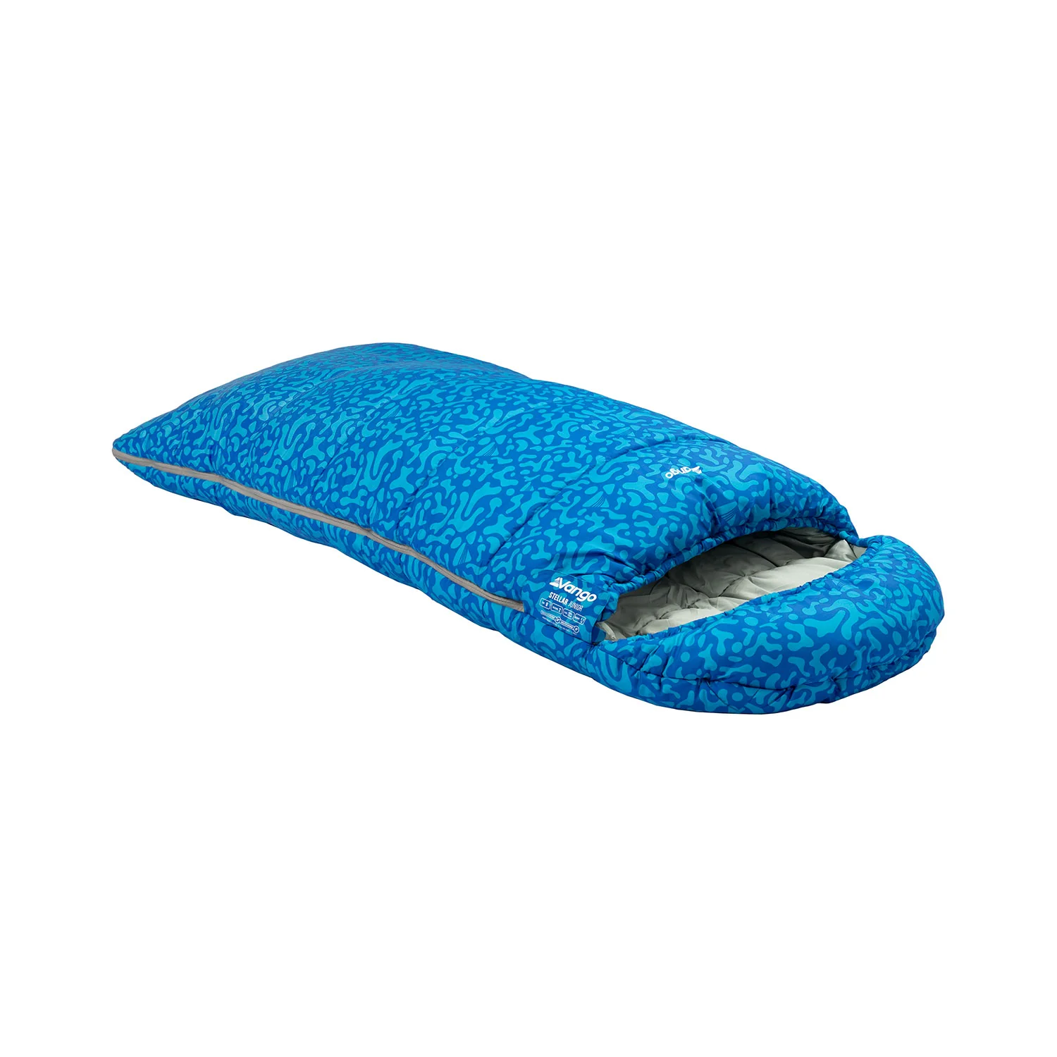 Vango Stellar Junior Kids Sleeping Bag - Atlantic Blue - Image 4