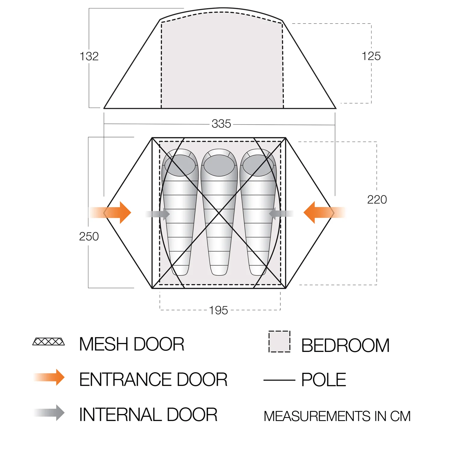 Vango Tryfan 300 3-Person Tent - Image 2