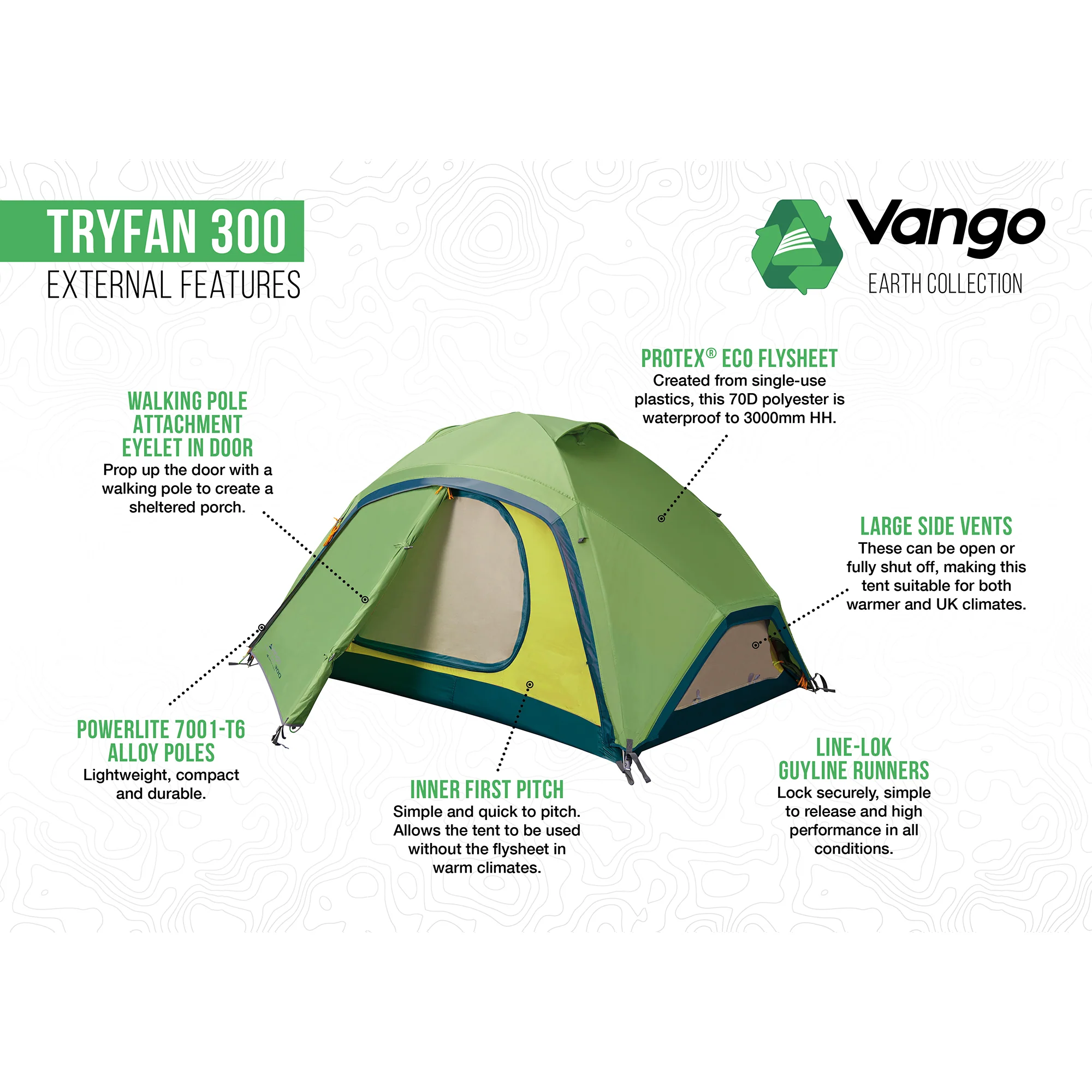 Vango Tryfan 300 3-Person Tent - Image 4
