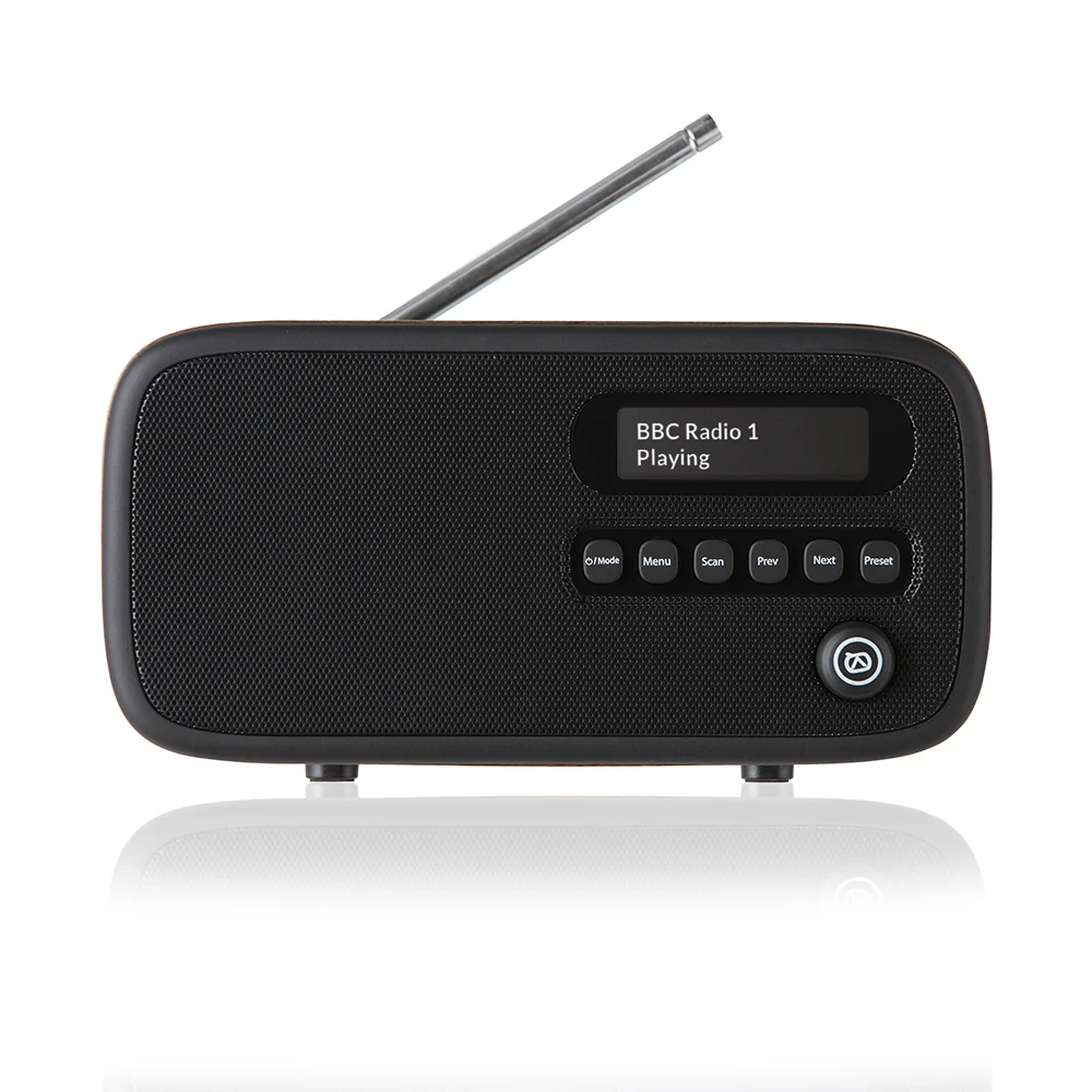 VQ Dexter Portable DAB/FM Radio in Walnut