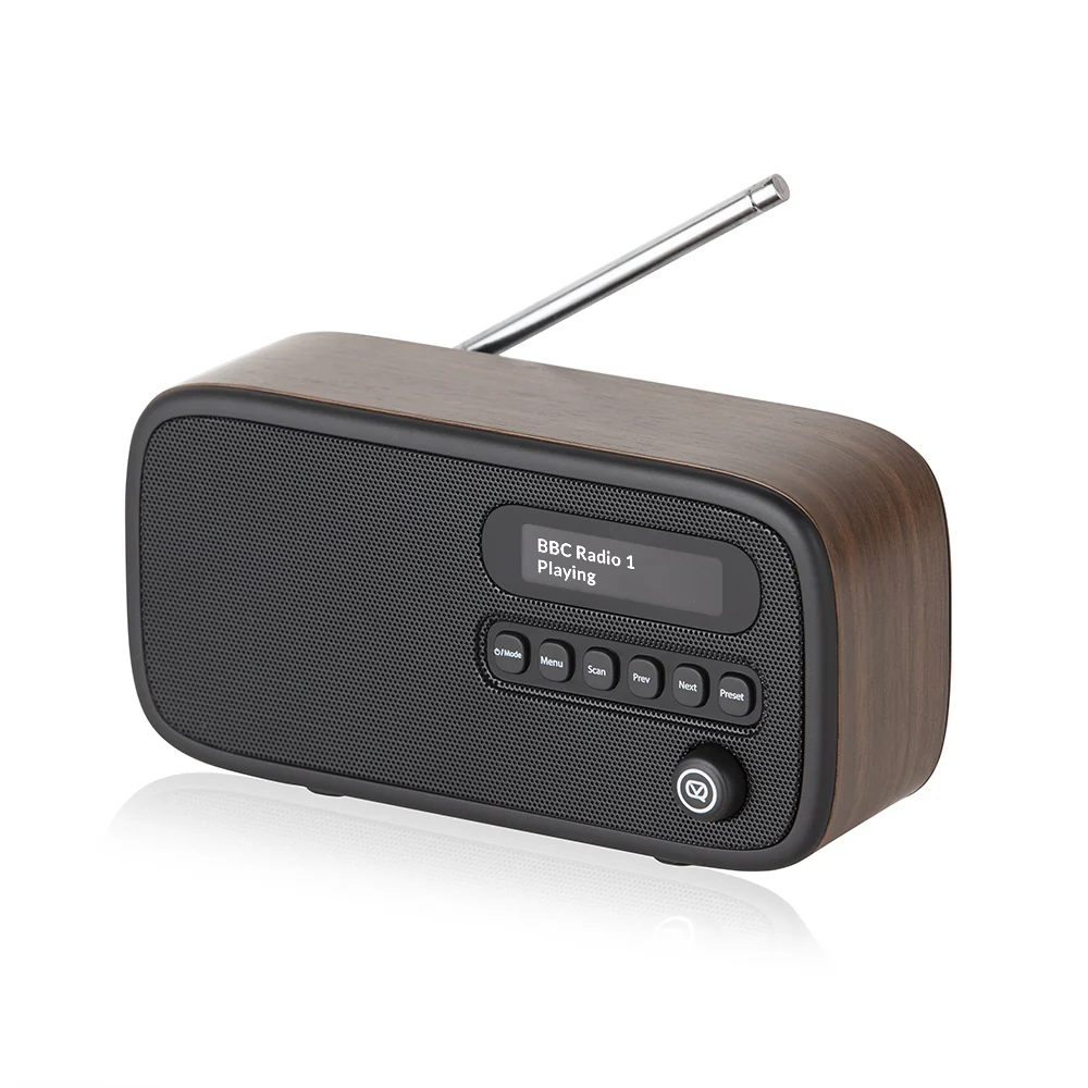 VQ Dexter Portable DAB/FM Radio in Walnut - Image 2