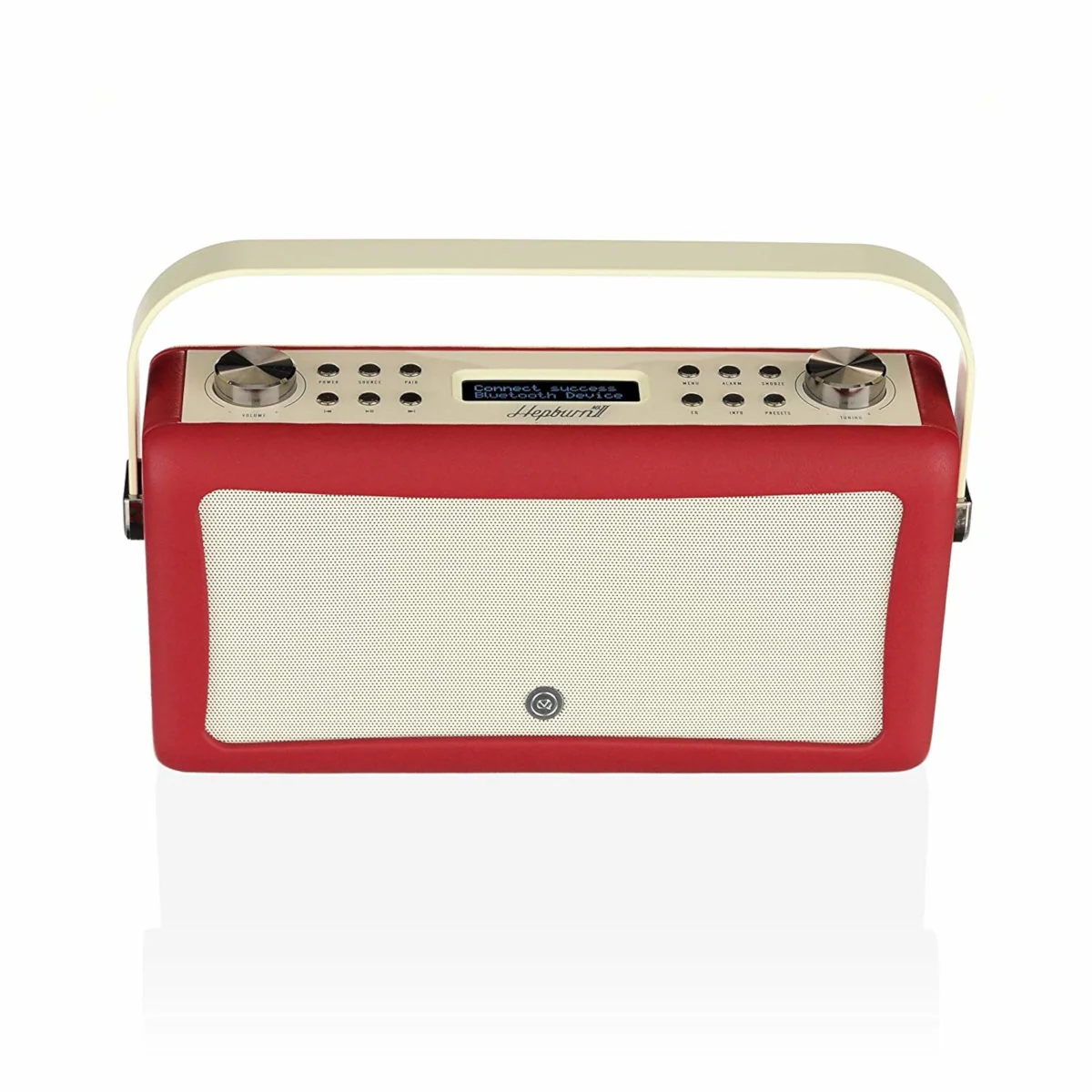 VQ Hepburn Mk II Portable DAB+/FM Radio & Bluetooth Speaker in Red - Image 4