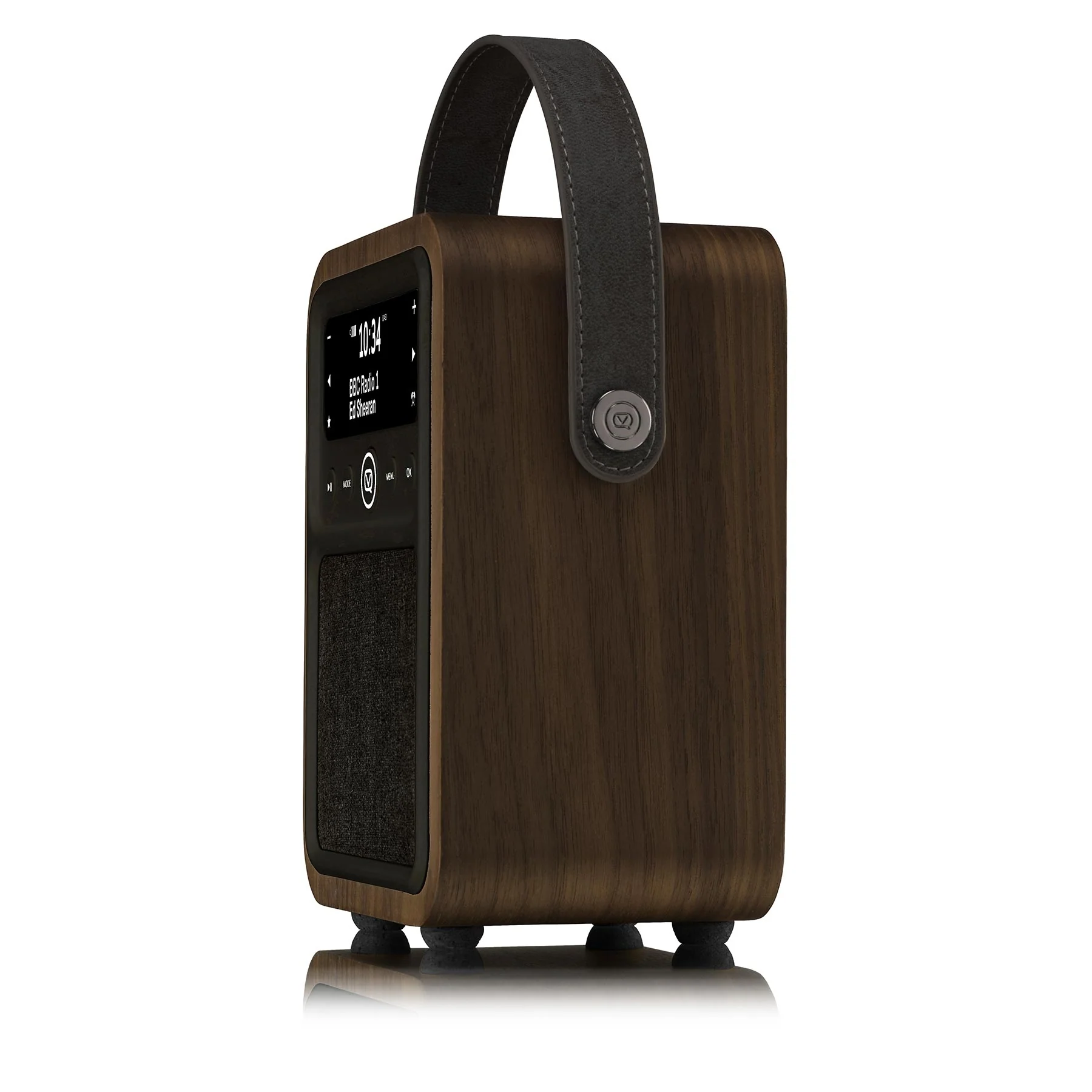 VQ Monty Portable DAB+/FM Radio & Bluetooth Speaker in Black & Walnut - Image 3