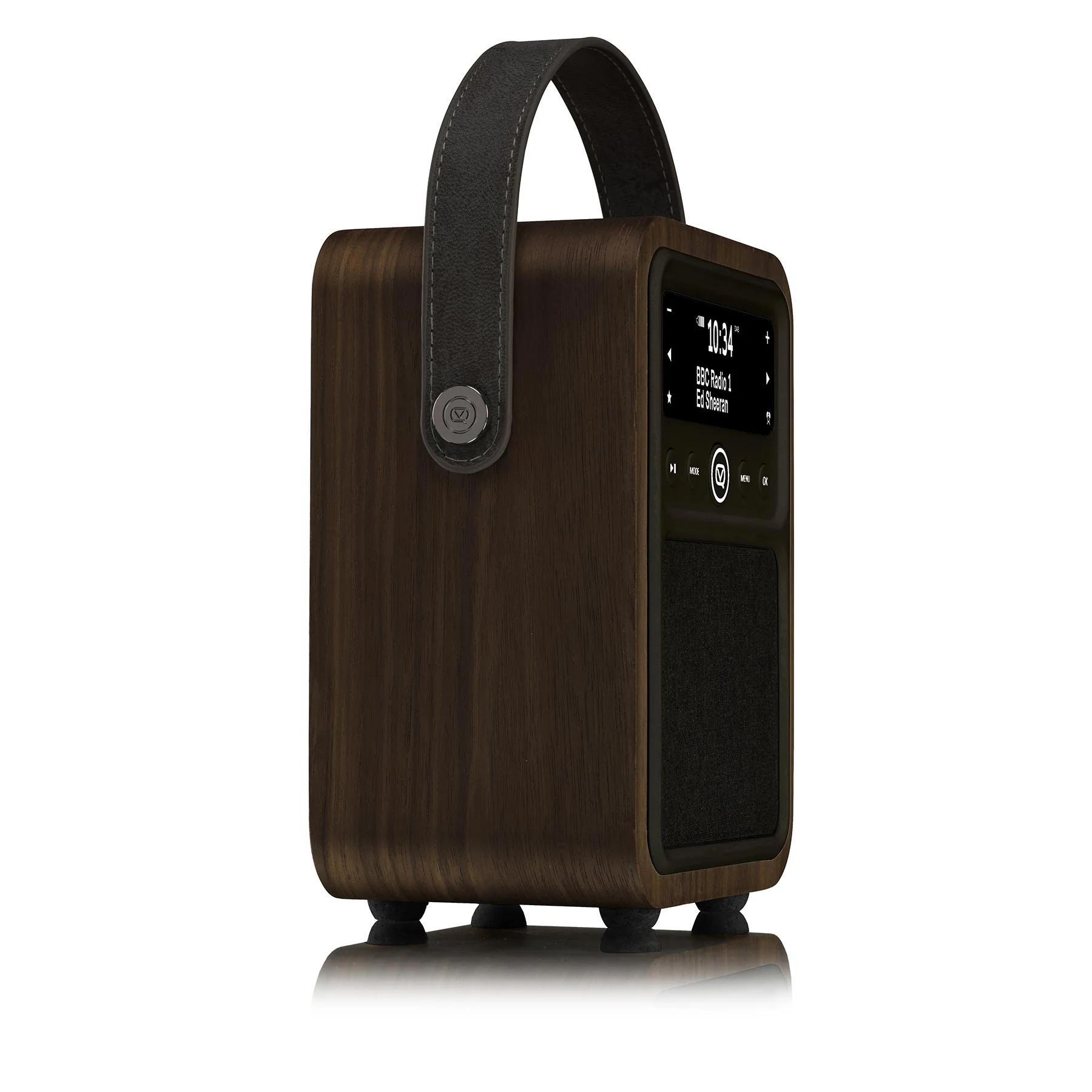 VQ Monty Portable DAB+/FM Radio & Bluetooth Speaker in Black & Walnut - Image 4