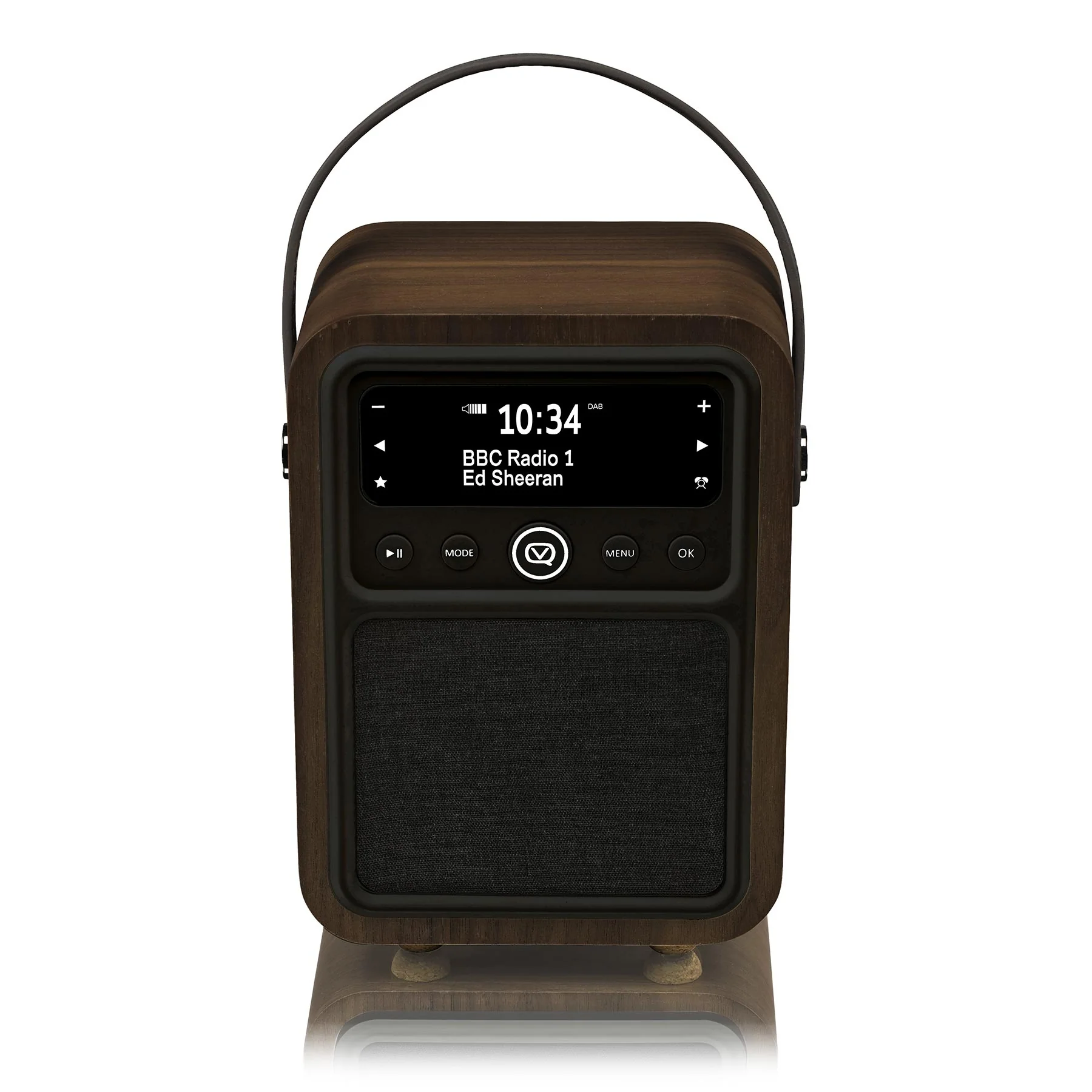 VQ Monty Portable DAB+/FM Radio & Bluetooth Speaker in Black & Walnut - Image 5
