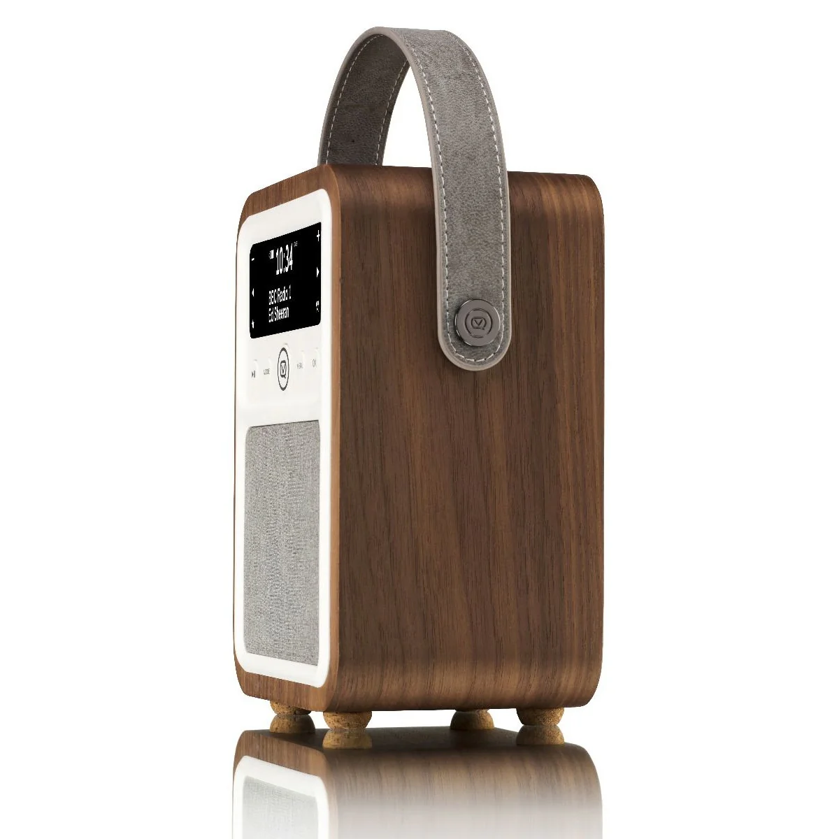 VQ Monty Portable DAB/FM Radio & Bluetooth Speaker with Rechargeable Battery Pack in Walnut - Image 4