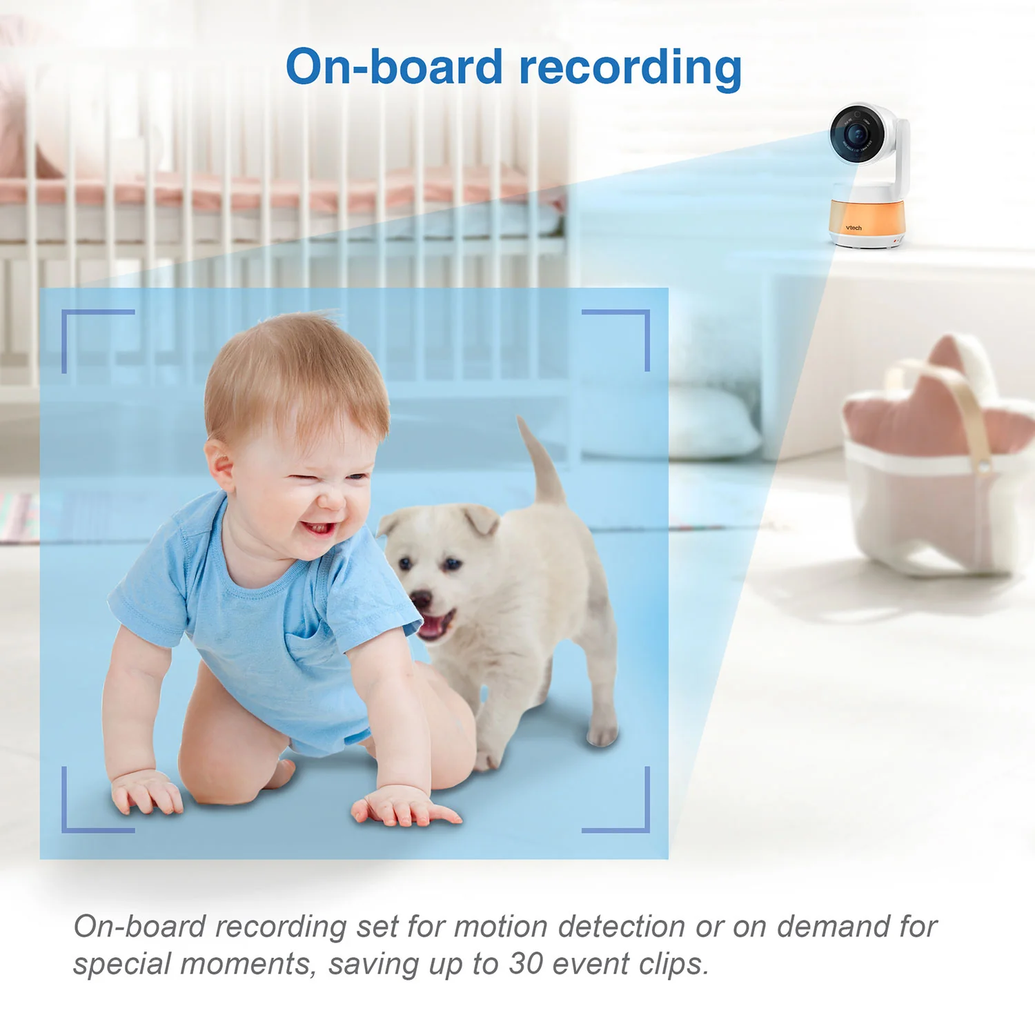 VTech RM7767HD 7" PTZ Smart Video Baby Monitor - Image 11